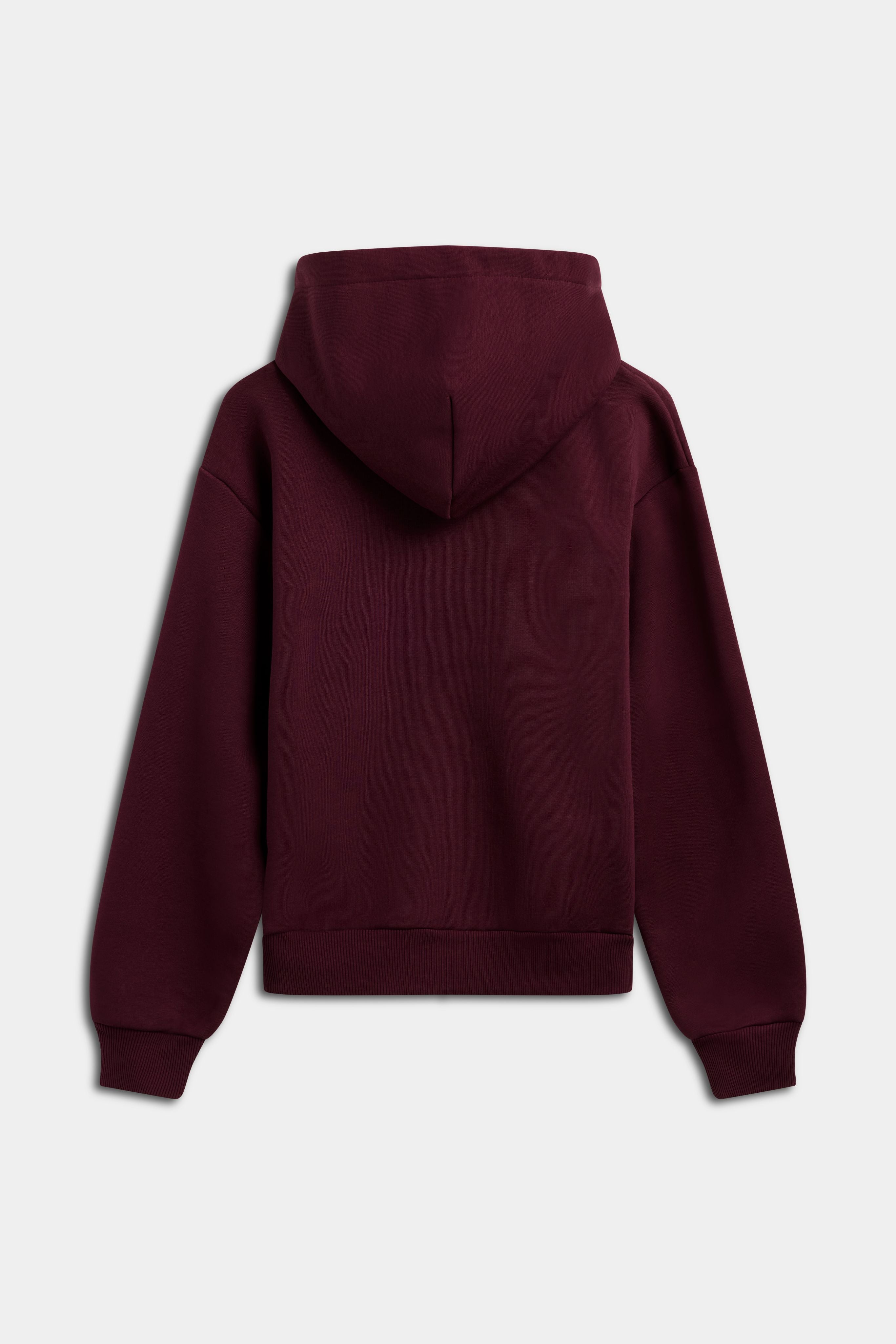 W. Cortina Zip Hoodie - Midnight Cherry